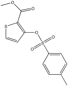 methyl 3-{[(4-methylphenyl)sulfonyl]oxy}thiophene-2-carboxylate Structure