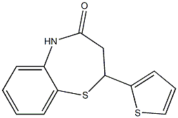 2-thien-2-yl-2,3-dihydro-1,5-benzothiazepin-4(5H)-one Structure