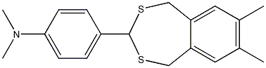 N1,N1-dimethyl-4-(7,8-dimethyl-1,5-dihydro-2,4-benzodithiepin-3-yl)aniline Structure