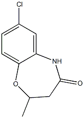 7-chloro-2-methyl-2,3-dihydro-1,5-benzoxazepin-4(5H)-one 구조식 이미지