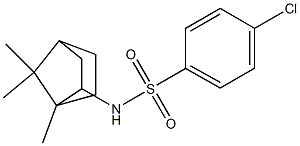 N1-(1,7,7-trimethylbicyclo[2.2.1]hept-2-yl)-4-chloro-1-benzenesulfonamide 구조식 이미지