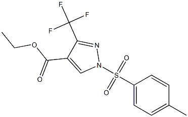 ethyl 1-[(4-methylphenyl)sulfonyl]-3-(trifluoromethyl)-1H-pyrazole-4-carboxylate Structure