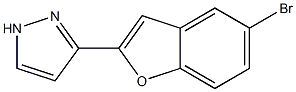 3-(5-bromobenzo[b]furan-2-yl)-1H-pyrazole Structure