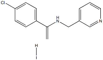 N-[1-(4-chlorophenyl)vinyl]-N-(3-pyridylmethyl)amine hydroiodide Structure