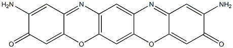 2,10-diamino-3H,9H-benzo[5,6][1,4]oxazino[3,2-b]phenoxazine-3,9-dione Structure