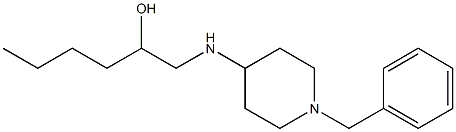 1-[(1-benzyl-4-piperidinyl)amino]-2-hexanol 구조식 이미지