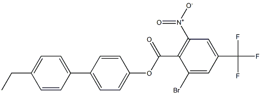 4'-ethyl[1,1'-biphenyl]-4-yl 2-bromo-6-nitro-4-(trifluoromethyl)benzoate 구조식 이미지