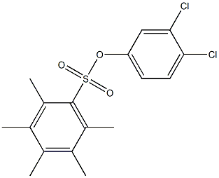 3,4-dichlorophenyl 2,3,4,5,6-pentamethylbenzene-1-sulfonate Structure
