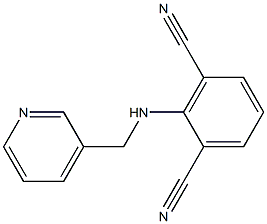 2-[(3-pyridylmethyl)amino]isophthalonitrile Structure