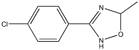 3-(4-chlorophenyl)-5-methyl-2,5-dihydro-1,2,4-oxadiazole Structure