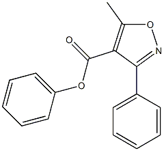 phenyl 5-methyl-3-phenylisoxazole-4-carboxylate Structure