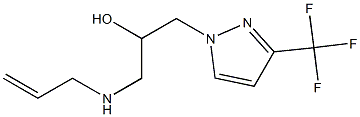 1-(allylamino)-3-[3-(trifluoromethyl)-1H-pyrazol-1-yl]propan-2-ol Structure