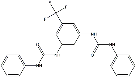 N-[3-[(anilinocarbonyl)amino]-5-(trifluoromethyl)phenyl]-N'-phenylurea Structure