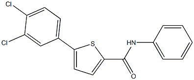 5-(3,4-dichlorophenyl)-N-phenyl-2-thiophenecarboxamide Structure