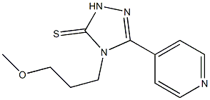 4-(3-methoxypropyl)-3-(4-pyridyl)-4,5-dihydro-1H-1,2,4-triazole-5-thione Structure