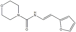 N-[2-(2-furyl)vinyl]-4-morpholinecarboxamide 구조식 이미지