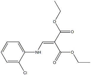 diethyl 2-[(2-chloroanilino)methylidene]malonate 구조식 이미지