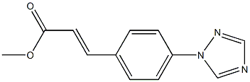 methyl (E)-3-[4-(1H-1,2,4-triazol-1-yl)phenyl]-2-propenoate Structure