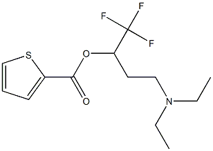 3-(diethylamino)-1-(trifluoromethyl)propyl thiophene-2-carboxylate 구조식 이미지