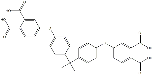 4-(4-{1-[4-(3,4-dicarboxyphenoxy)phenyl]-1-methylethyl}phenoxy)phthalic acid 구조식 이미지