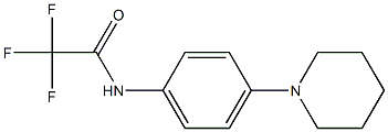 2,2,2-trifluoro-N-(4-piperidinophenyl)acetamide Structure