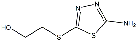 2-[(5-amino-1,3,4-thiadiazol-2-yl)thio]ethan-1-ol 구조식 이미지