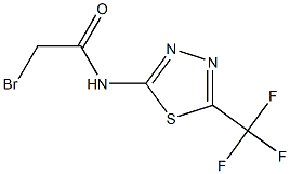 N1-[5-(trifluoromethyl)-1,3,4-thiadiazol-2-yl]-2-bromoacetamide Structure
