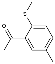 1-[5-methyl-2-(methylthio)phenyl]ethan-1-one Structure