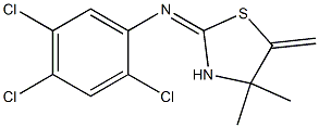 N1-(4,4-dimethyl-5-methylidene-1,3-thiazolan-2-yliden)-2,4,5-trichloroaniline 구조식 이미지