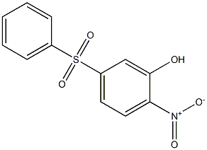 2-nitro-5-(phenylsulfonyl)phenol Structure