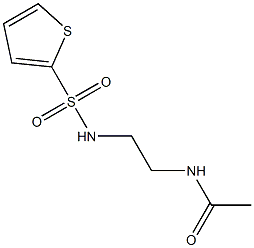 N-{2-[(2-thienylsulfonyl)amino]ethyl}acetamide Structure