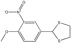4-(1,3-dithiolan-2-yl)-2-nitrophenyl methyl ether Structure
