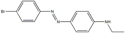 N1-ethyl-4-[2-(4-bromophenyl)diaz-1-enyl]aniline 구조식 이미지