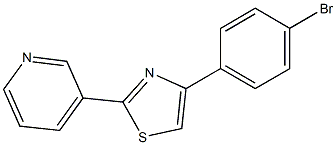 3-[4-(4-bromophenyl)-1,3-thiazol-2-yl]pyridine 구조식 이미지