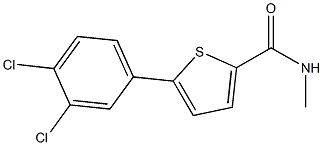 5-(3,4-dichlorophenyl)-N-methyl-2-thiophenecarboxamide 구조식 이미지