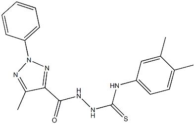 N1-(3,4-dimethylphenyl)-2-[(5-methyl-2-phenyl-2H-1,2,3-triazol-4-yl)carbonyl]hydrazine-1-carbothioamide Structure