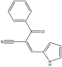 2-benzoyl-3-(1H-pyrrol-2-yl)acrylonitrile 구조식 이미지