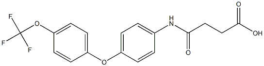 4-oxo-4-{4-[4-(trifluoromethoxy)phenoxy]anilino}butanoic acid 구조식 이미지