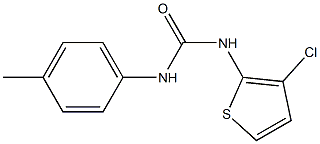 N-(3-chloro-2-thienyl)-N'-(4-methylphenyl)urea 구조식 이미지