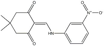 5,5-dimethyl-2-[(3-nitroanilino)methylene]-1,3-cyclohexanedione Structure
