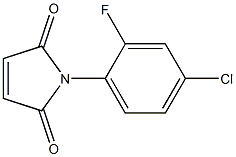 1-(4-chloro-2-fluorophenyl)-1H-pyrrole-2,5-dione 구조식 이미지