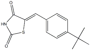 5-{(Z)-[4-(tert-butyl)phenyl]methylidene}-1,3-thiazolane-2,4-dione Structure