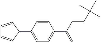 1-(2,4-cyclopentadienyl)-4-[1-(3,3-dimethylbutyl)vinyl]benzene Structure