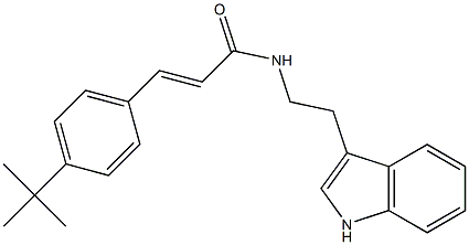 N1-[2-(1H-indol-3-yl)ethyl]-3-[4-(tert-butyl)phenyl]acrylamide Structure