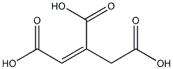 prop-1-ene-1,2,3-tricarboxylic acid 구조식 이미지