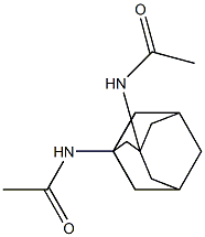 N1-[3-(acetylamino)-1-adamantyl]acetamide 구조식 이미지
