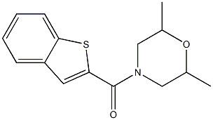 benzo[b]thiophen-2-yl(2,6-dimethylmorpholino)methanone 구조식 이미지
