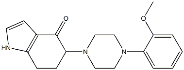 5-[4-(2-methoxyphenyl)piperazino]-1,5,6,7-tetrahydro-4H-indol-4-one 구조식 이미지