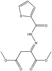 dimethyl 2-[2-(2-thienylcarbonyl)hydrazono]succinate Structure