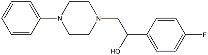 1-(4-fluorophenyl)-2-(4-phenylpiperazino)-1-ethanol 구조식 이미지